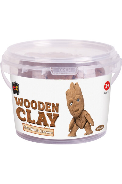 Wooden Clay - Medium Brown 500g