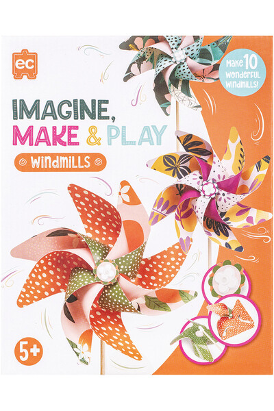 Imagine, Make & Play Wonderful Windmills - Pack of 10