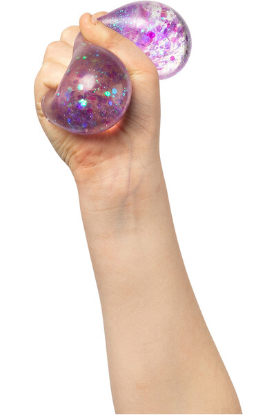 Galaxy Glitter Balls - Pink, Yellow & Purple