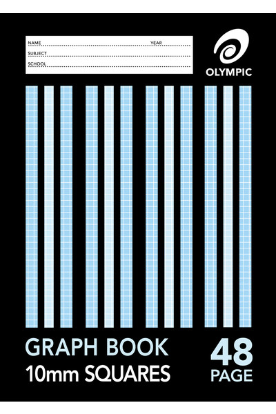 Olympic Graph Book (A4) - 10mm: 48 Pages (Pack of 20)