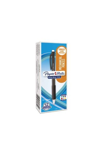 Papermate Pacer Grip Business Mechanical Pencil - 0.7mm: Assorted (Box of 12)