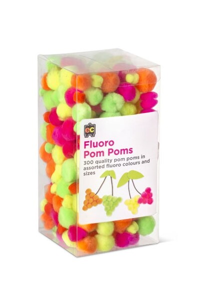 Pom Poms - Pack of 300: Fluoros