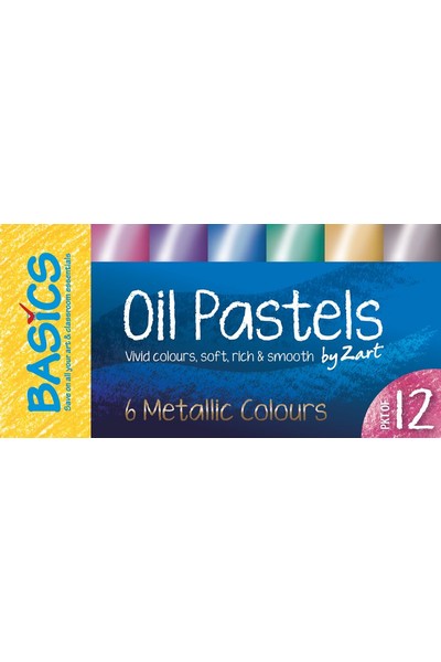 Basics - Oil Pastels: Metallic (Pack of 6)