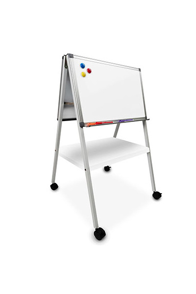 Visionchart Whiteboard Porcelain Mobile Big Book Easel 1000x600 Double Sided