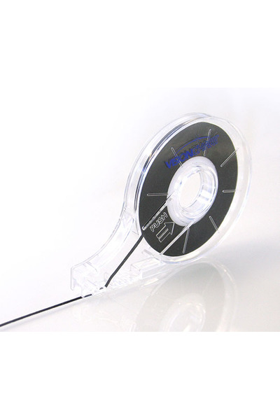Visionchart Whiteboard Lining Tape Adhesive Black 1.5mmx13M Dispenser