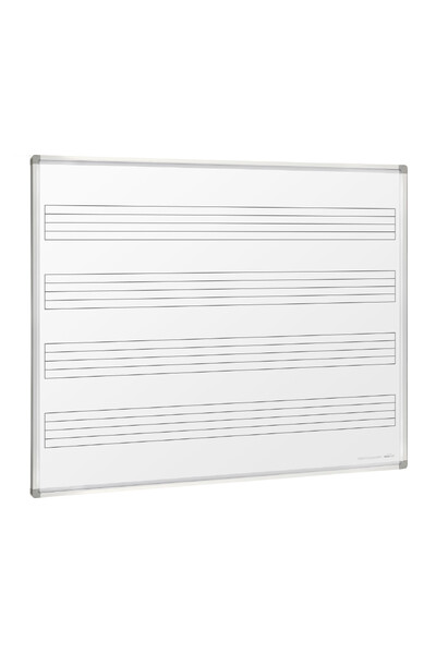 Visionchart Magnetic Porcelain Music Board (1500 x 1200mm) - Wall Mounted