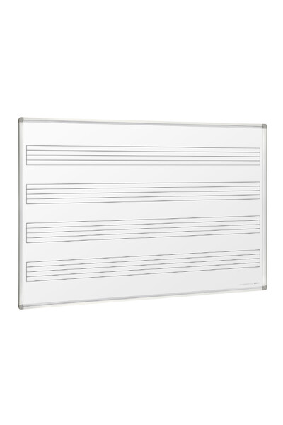 Visionchart Magnetic Porcelain Music Board (1800 x 1200mm) - Wall Mounted