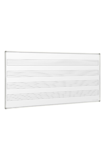 Visionchart Magnetic Porcelain Music Board (2400 x 1200mm) - Wall Mounted