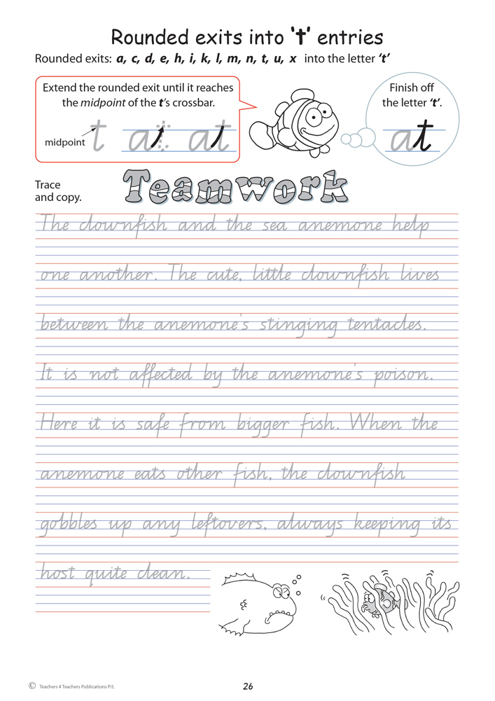 Handwriting Conventions Qld Year 5 Teachers 4 Teachers Educational 