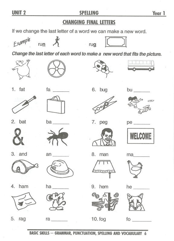 Excel Basic Skills - Spelling, Vocabulary, Grammar and Punctuation ...