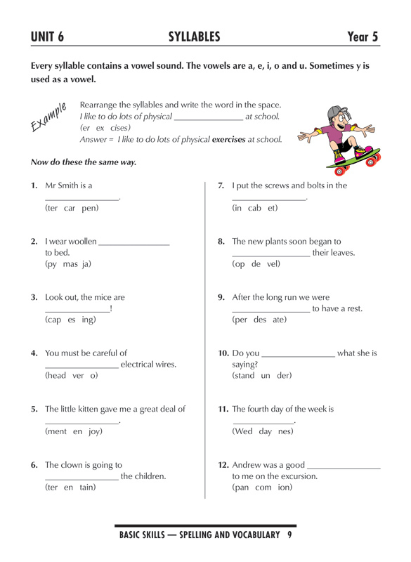 Excel Basic Skills - Spelling and Vocabulary: Years 5-6 - Pascal Press ...